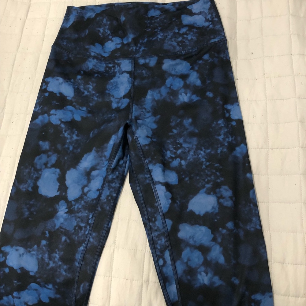 blue marble leggings